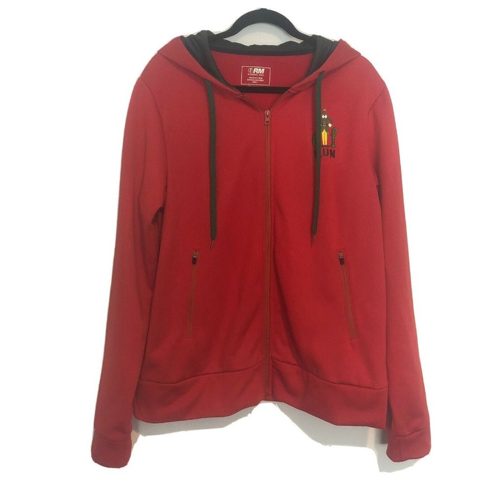 Buddy Elf Movie 2020 Virtual Run Red And Green Full Zip Sweatshirt Men’s Large
